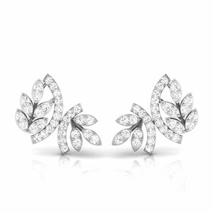 Platinum Earrings with Diamonds JL PT E ST 2224