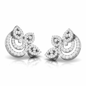 Platinum Earrings with Diamonds JL PT E ST 2225