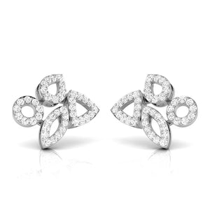 Platinum Earrings with Diamonds JL PT E ST 2227