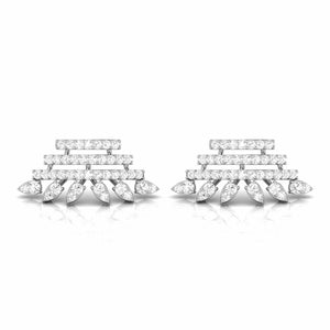 Platinum Earrings with Diamonds JL PT E ST 2228  VVS-GH Jewelove.US