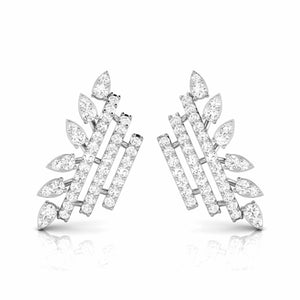 Platinum Earrings with Diamonds JL PT E ST 2228   Jewelove.US