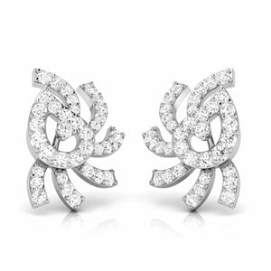 Platinum Earrings with Diamonds JL PT E ST 2230   Jewelove.US
