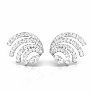 Platinum Earrings with Diamonds JL PT E ST 2231