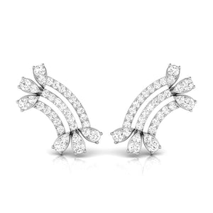 Platinum Earrings with Diamonds JL PT E ST 2232