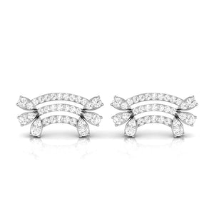 Platinum Earrings with Diamonds JL PT E ST 2232