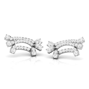 Platinum Earrings with Diamonds JL PT E ST 2232
