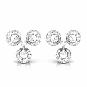 Platinum Earrings with Diamonds JL PT E ST 2235  VVS-GH Jewelove.US