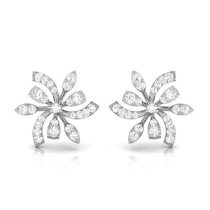 Platinum Earrings with Diamonds JL PT E ST 2237