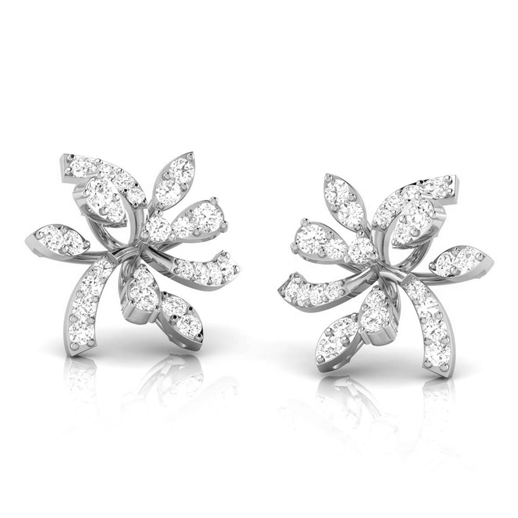 Platinum Earrings with Diamonds JL PT E ST 2237  VVS-GH Jewelove.US