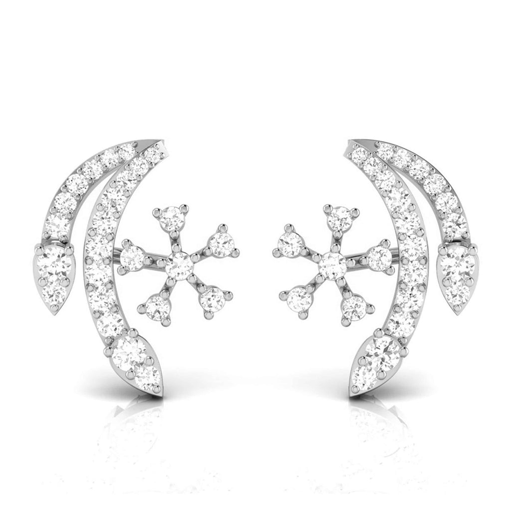 Platinum Earrings with Diamonds JL PT E ST 2238  VVS-GH Jewelove.US