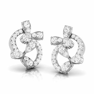 Platinum Earrings with Diamonds JL PT E ST 2239