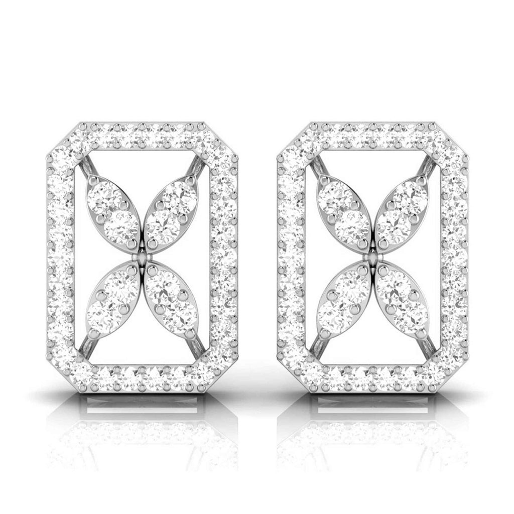 Platinum Earrings with Diamonds JL PT E ST 2241  VVS-GH Jewelove.US