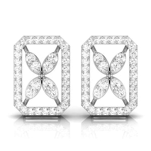 Platinum Earrings with Diamonds JL PT E ST 2241  VVS-GH Jewelove.US
