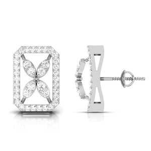 Platinum Earrings with Diamonds JL PT E ST 2241   Jewelove.US