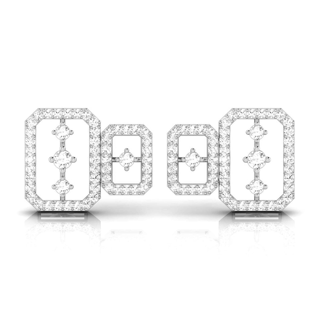 Platinum Earrings with Diamonds JL PT E ST 2242  VVS-GH Jewelove.US