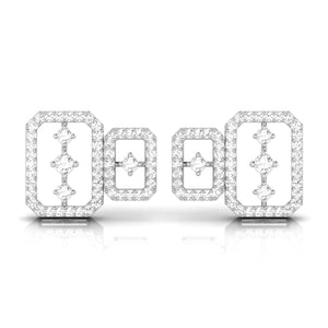 Platinum Earrings with Diamonds JL PT E ST 2242