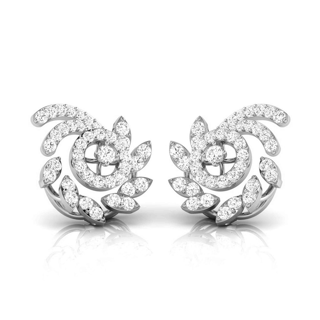 Platinum Earrings with Diamonds JL PT E ST 2243  VVS-GH Jewelove.US