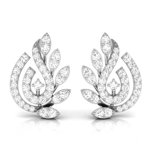 Beautiful Platinum Earrings with Diamonds JL PT E ST 2247   Jewelove.US