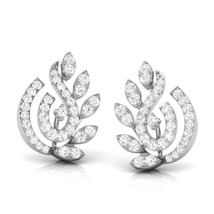 Beautiful Platinum Earrings with Diamonds JL PT E ST 2247  VVS-GH Jewelove.US