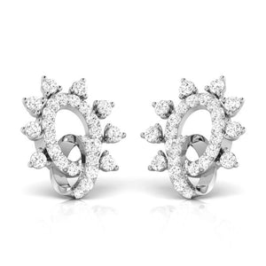 Platinum Earrings with Diamonds JL PT E ST 2249