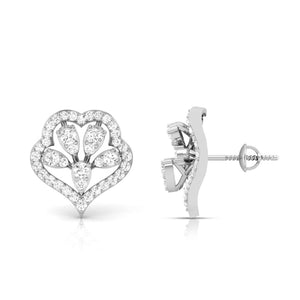 Platinum Earrings with Diamonds JL PT E ST 2253
