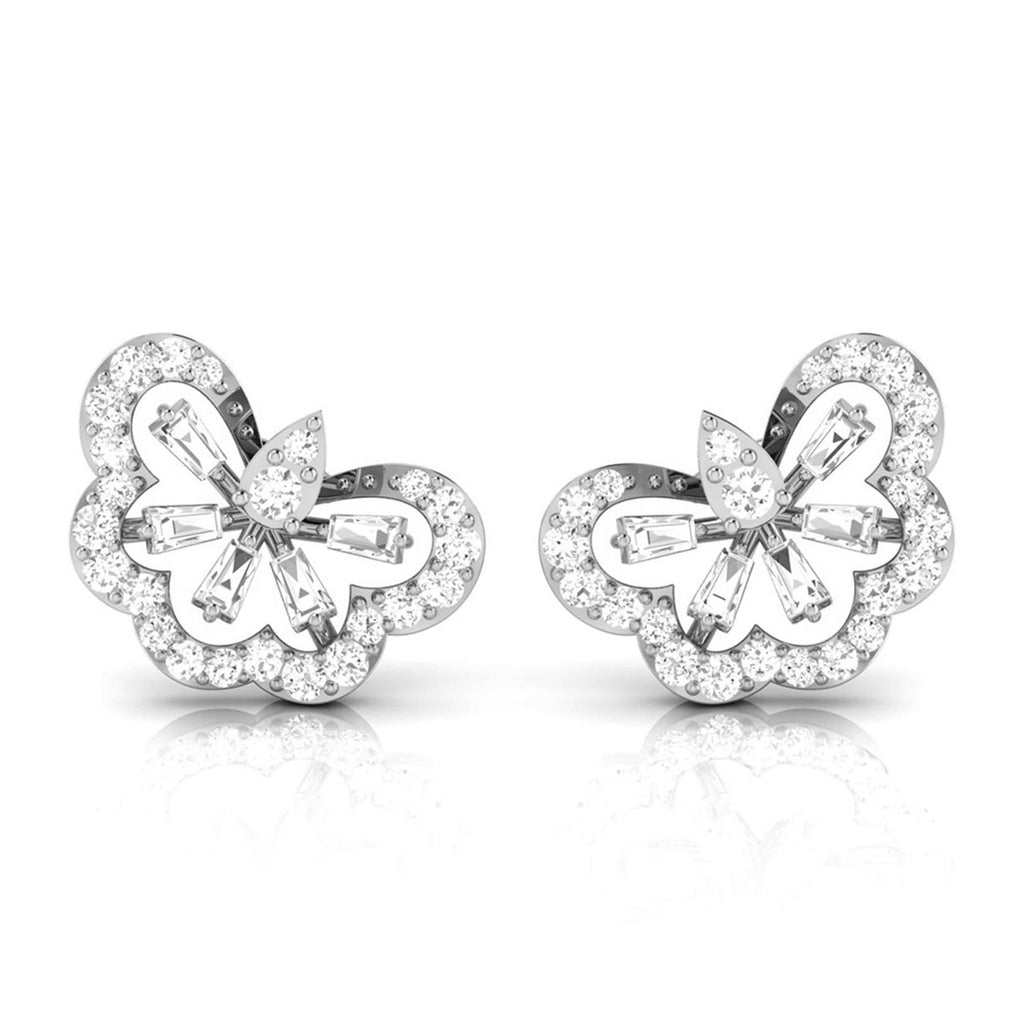 Platinum Earrings with Diamonds JL PT E ST 2254  VVS-GH Jewelove.US