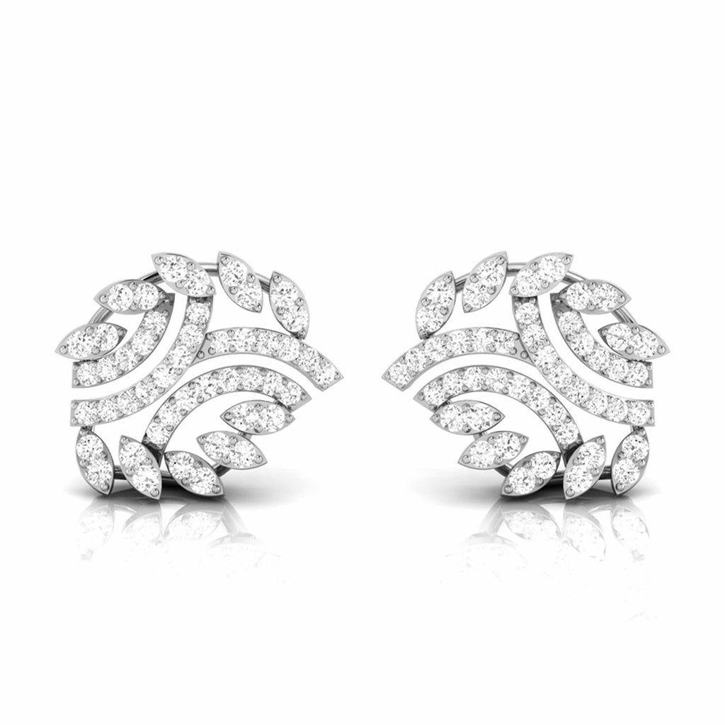 Platinum Earrings with Diamonds JL PT E ST 2256  VVS-GH Jewelove.US