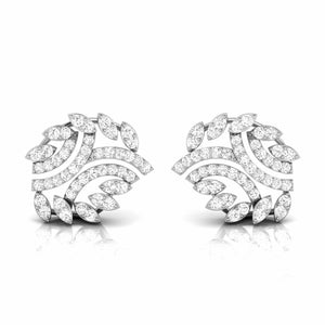 Platinum Earrings with Diamonds JL PT E ST 2256