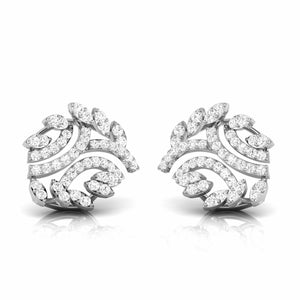 Platinum Earrings with Diamonds JL PT E ST 2256
