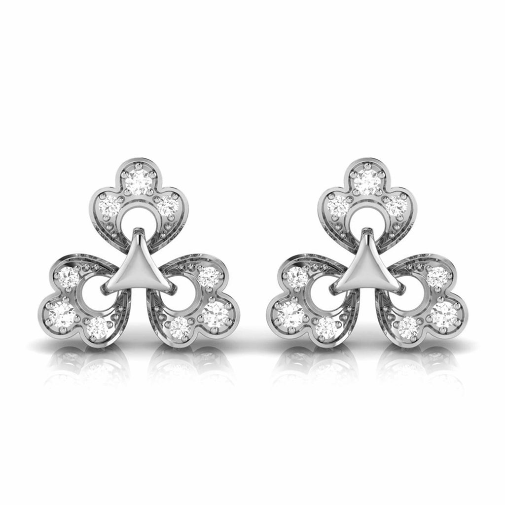 Platinum Earrings with Diamonds JL PT E ST 2258   Jewelove.US