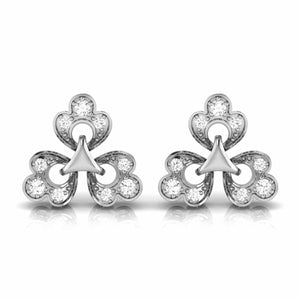 Platinum Earrings with Diamonds JL PT E ST 2258