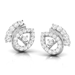 Platinum Earrings with Diamonds JL PT E ST 2259