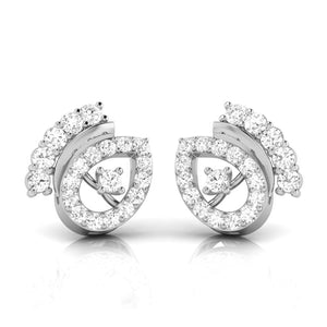 Platinum Earrings with Diamonds JL PT E ST 2259  VVS-GH Jewelove.US