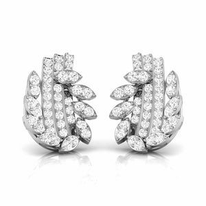 Platinum Earrings with Diamonds JL PT E ST 2260