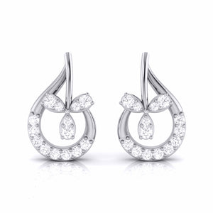 Designer Platinum Diamond  Earrings JL PT E MST 29