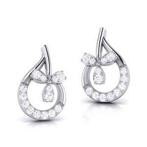 Designer Platinum Diamond  Earrings JL PT E MST 29