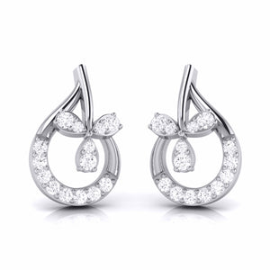 Designer Platinum Diamond  Earrings JL PT E MST 29