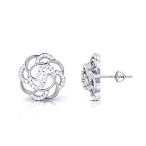 Designer Platinum Diamond Earrings JL PT E MST 32