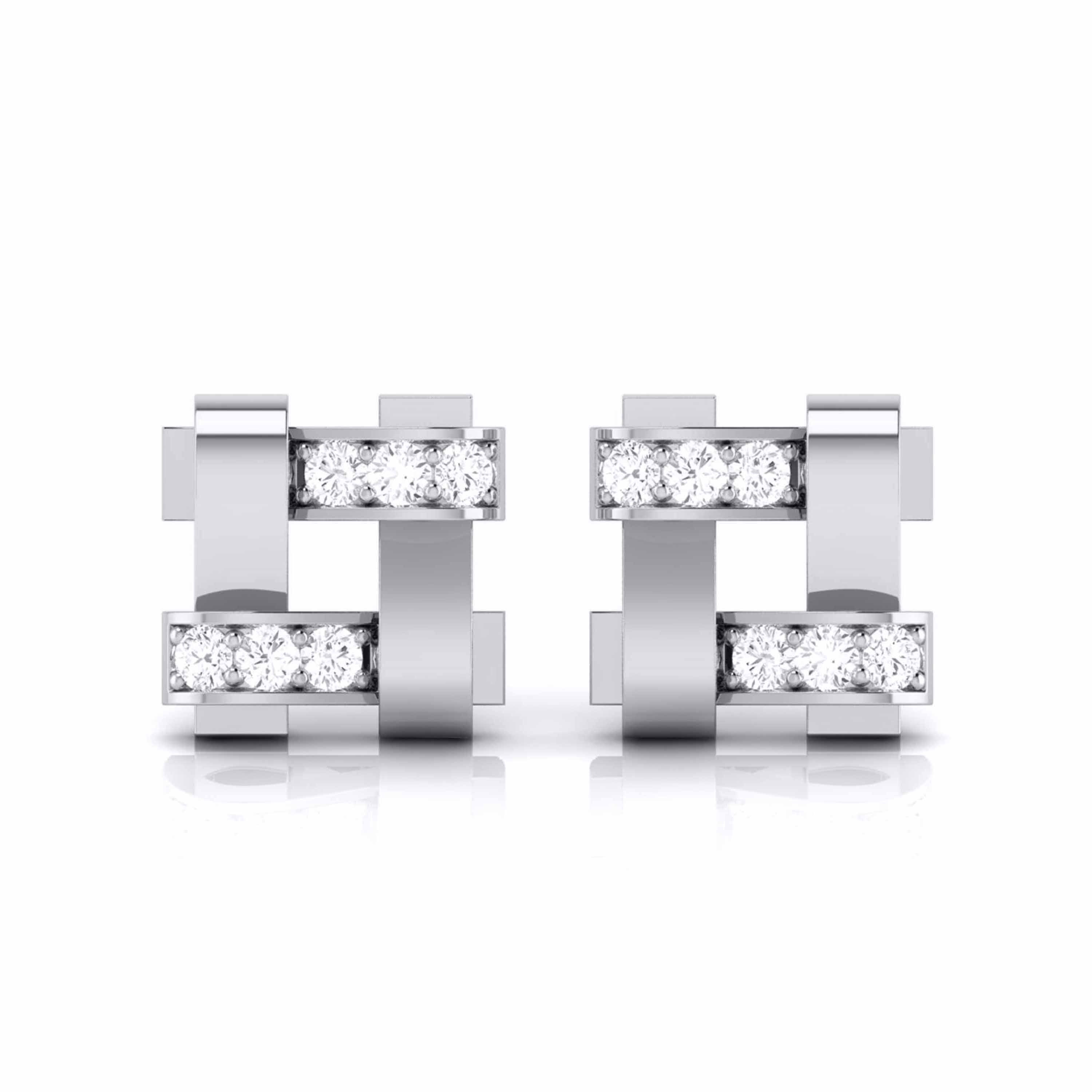 Designer Platinum Diamond Earrings JL PT E MST 33