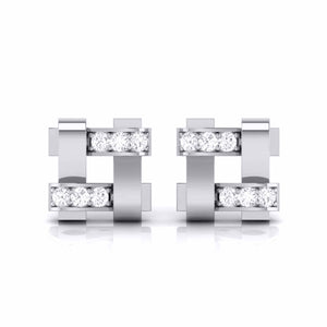 Designer Platinum Diamond Earrings JL PT E MST 33