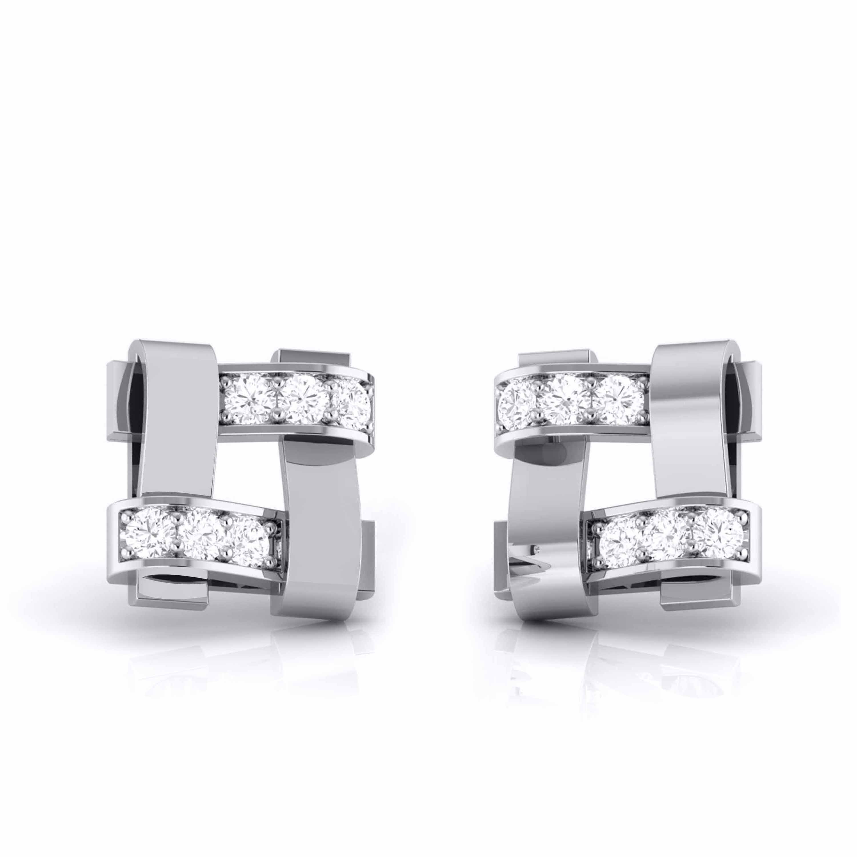 Designer Platinum Diamond Earrings JL PT E MST 33