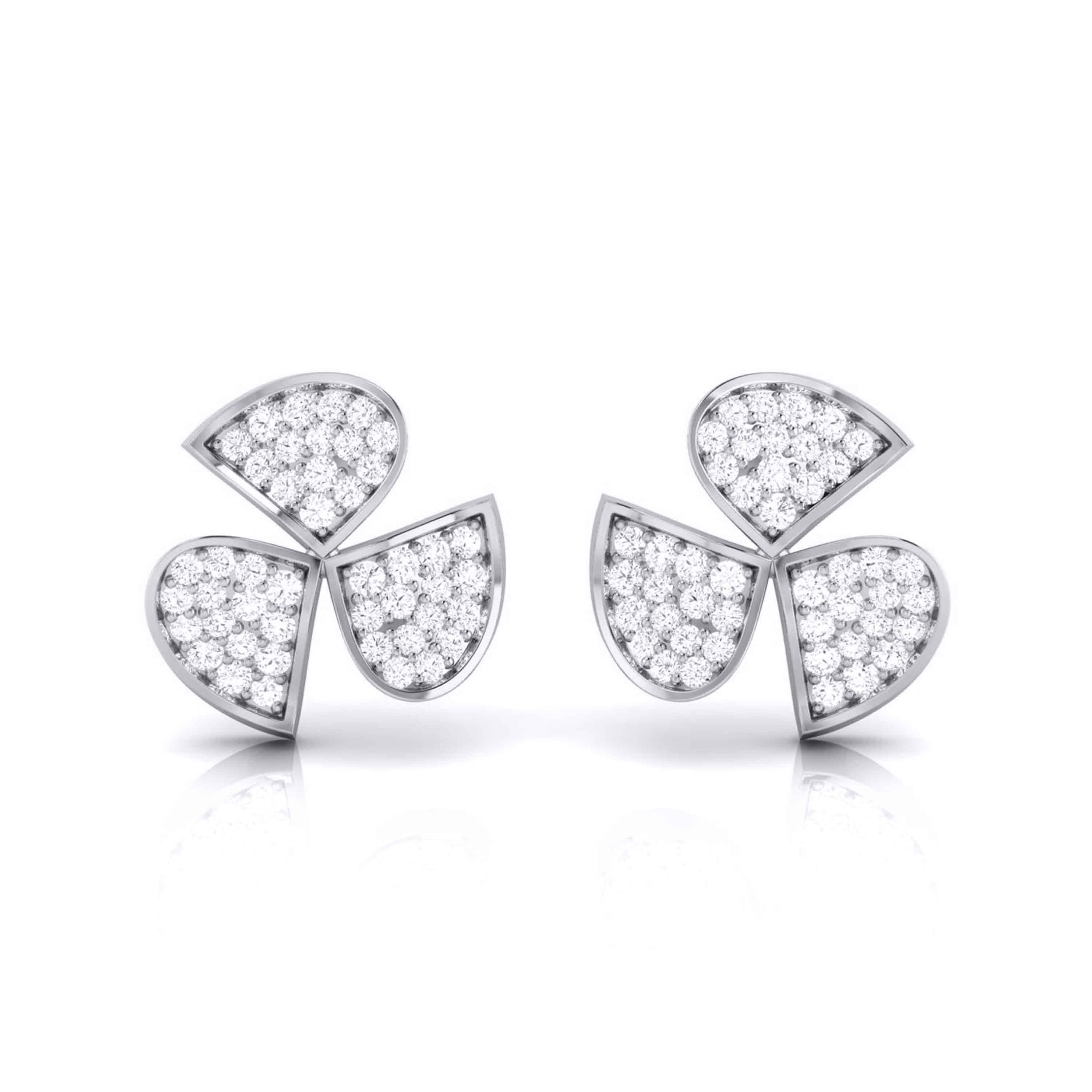 Platinum Diamond Earrings JL PT E MST 34