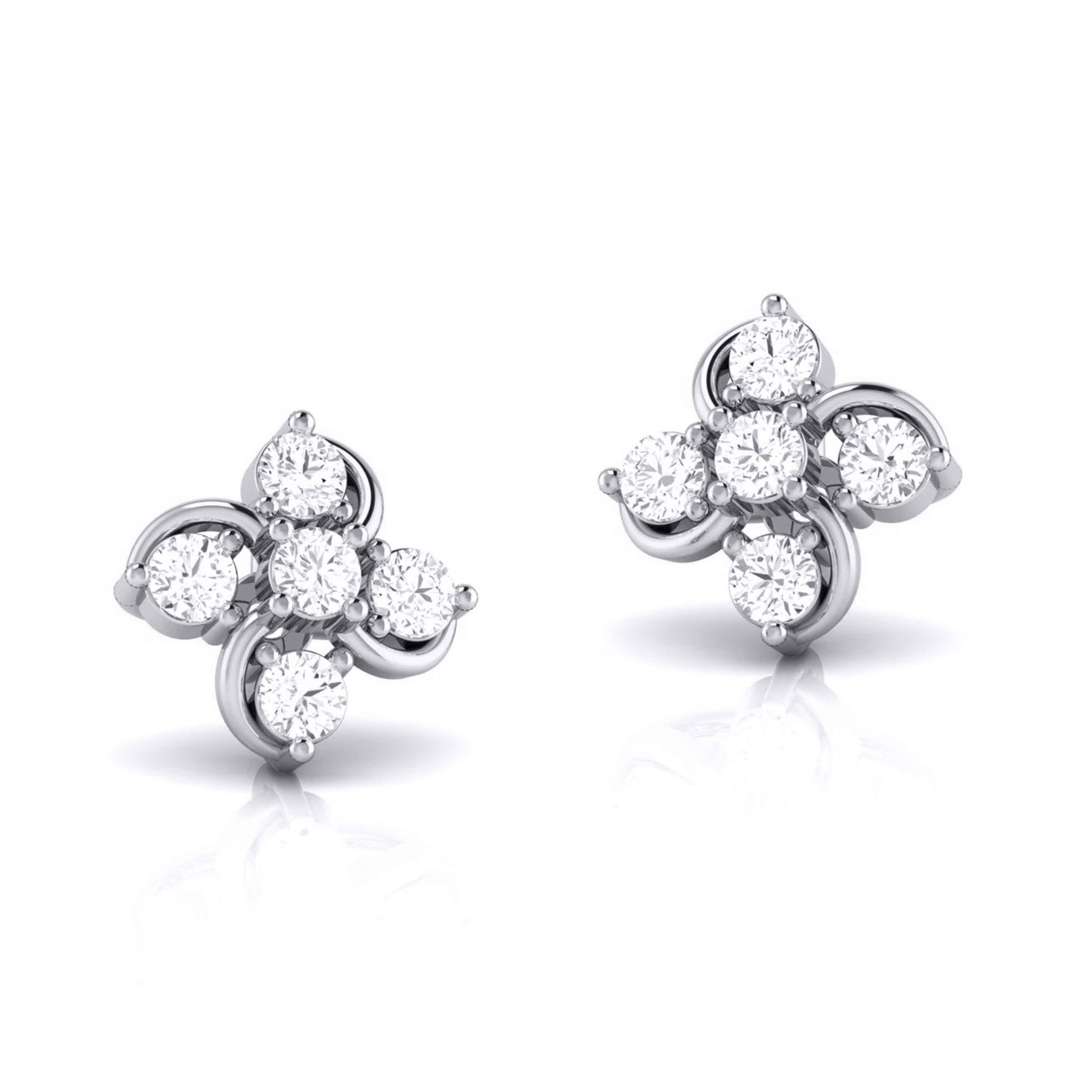 Platinum Diamond Earrings JL PT E MST 37