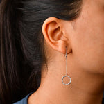 Load image into Gallery viewer, Japanese Platinum Earrings with Rose Gold for Women JL PT E 280   Jewelove.US
