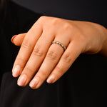 Load image into Gallery viewer, Japanese Flexible Platinum &amp; 18K Rose Gold Ring with Diamond Cut Balls JL PT 1072
