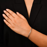 Load image into Gallery viewer, Unique 3-Row Japanese Platinum &amp; Rose Gold Bracelet for Women JL PTB 773   Jewelove.US
