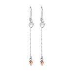 Load image into Gallery viewer, Japanese Platinum Earrings with Rose Gold for Women JL PT E 281
