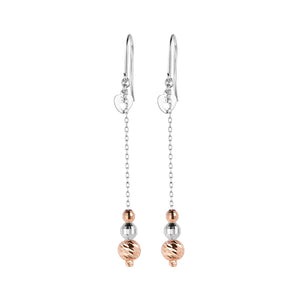 Japanese Platinum Earrings with Rose Gold for Women JL PT E 277   Jewelove.US