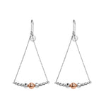 Load image into Gallery viewer, Japanese Platinum Earrings with Rose Gold for Women JL PT E 279
