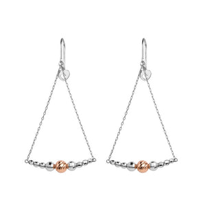 Japanese Platinum Earrings with Rose Gold for Women JL PT E 279